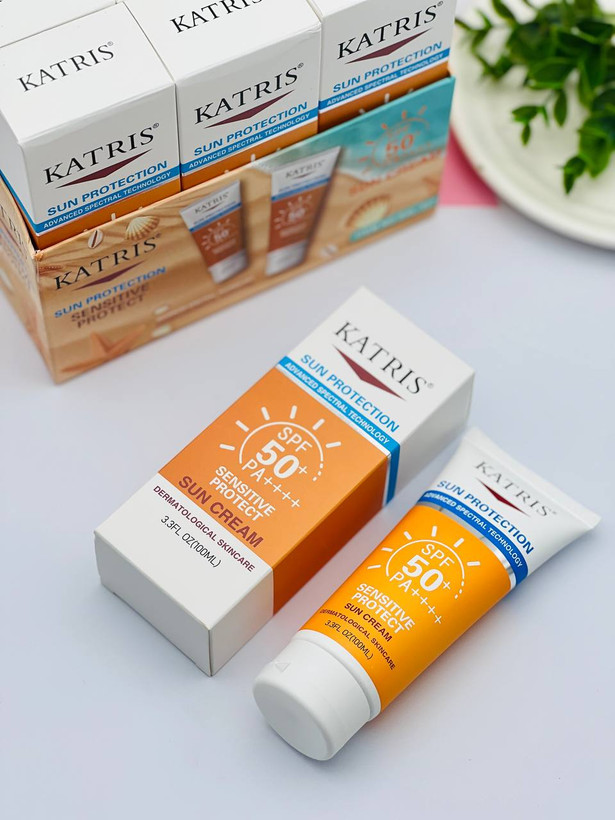ضد افتاب بی رنگ کاتریس spf50 حجم ۱۰۰ میل
