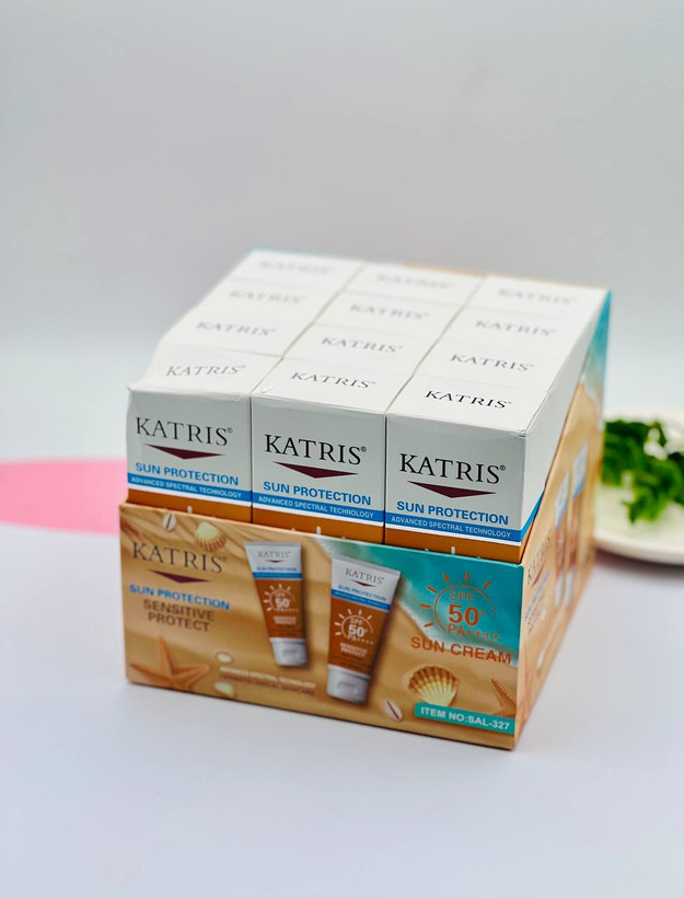 ضد افتاب بی رنگ کاتریس spf50 حجم ۱۰۰ میل